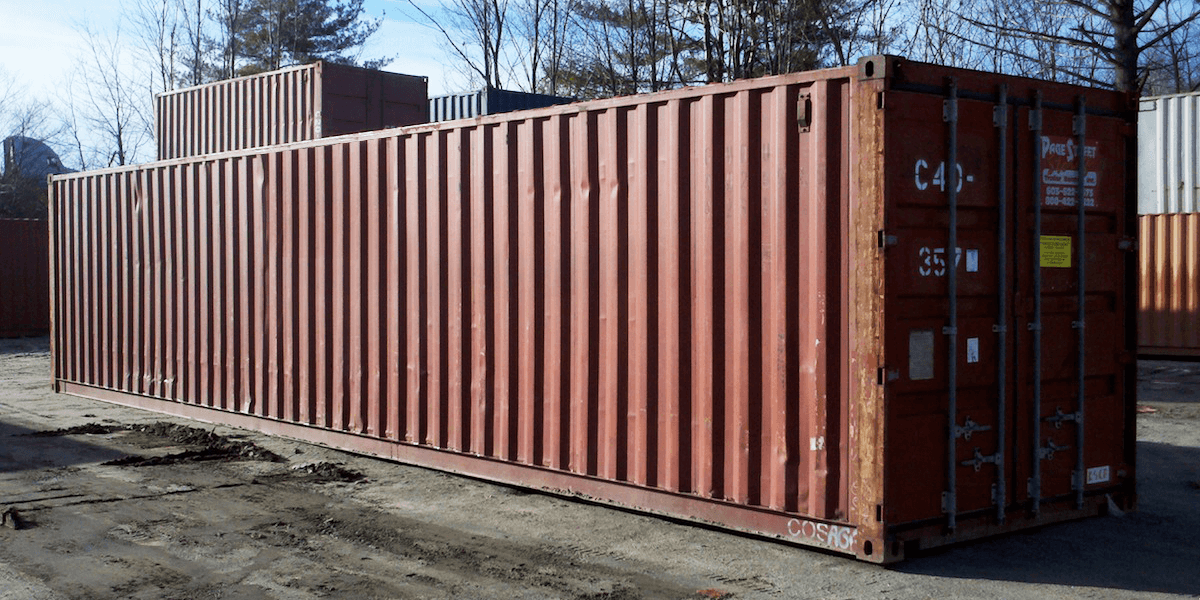 40` feet High Cube containers