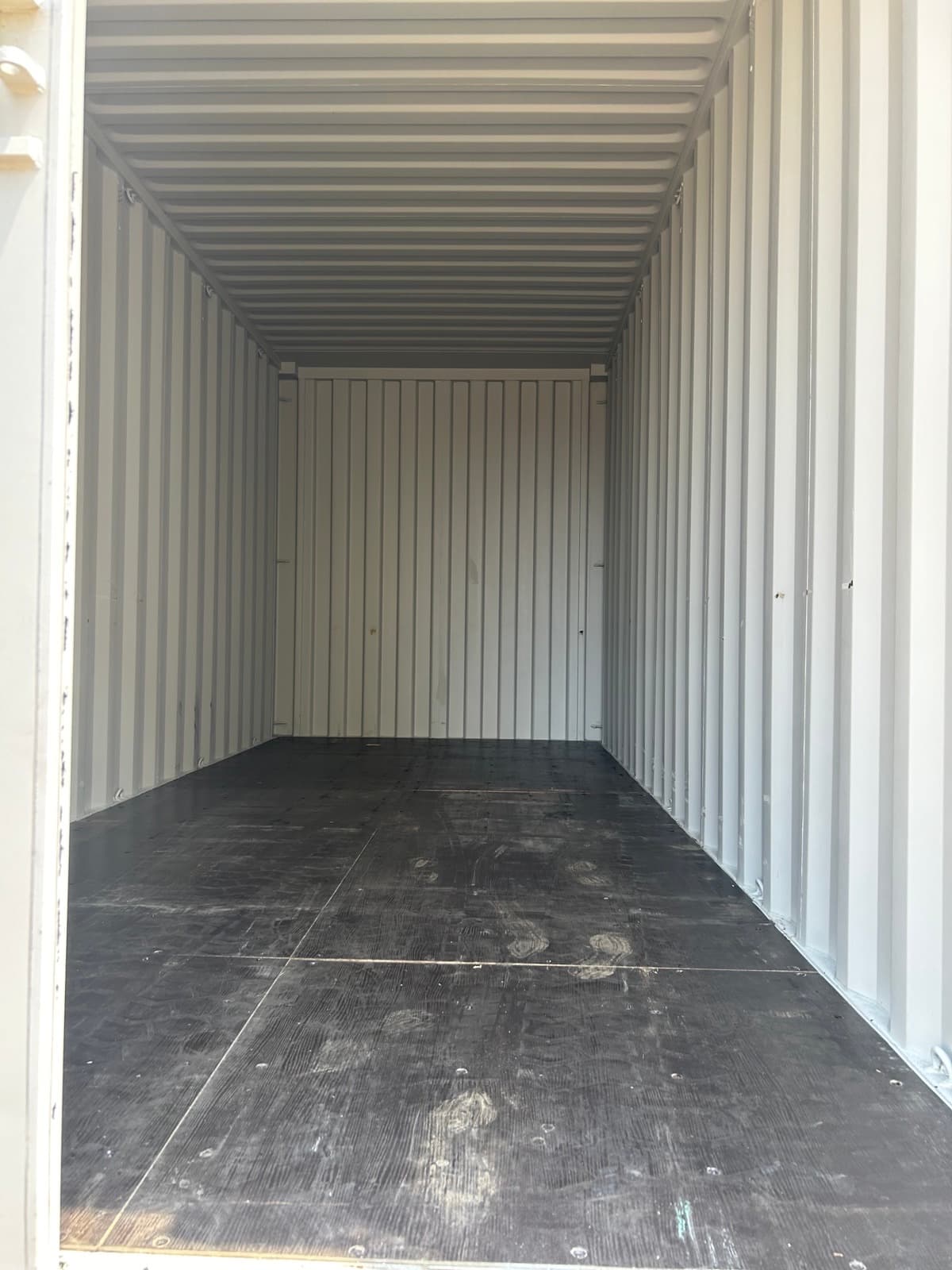 Inside a new 20ft High Cube
