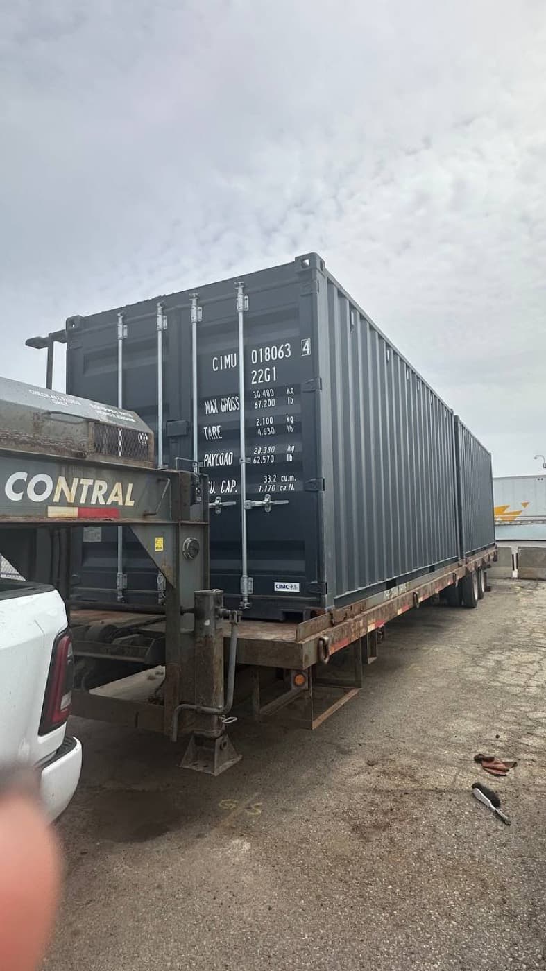 40ft on the trailer, headed to site