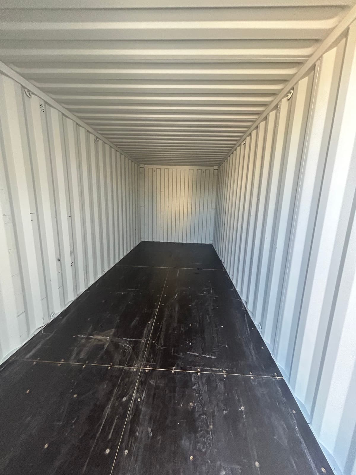 Inside a new one-trip container